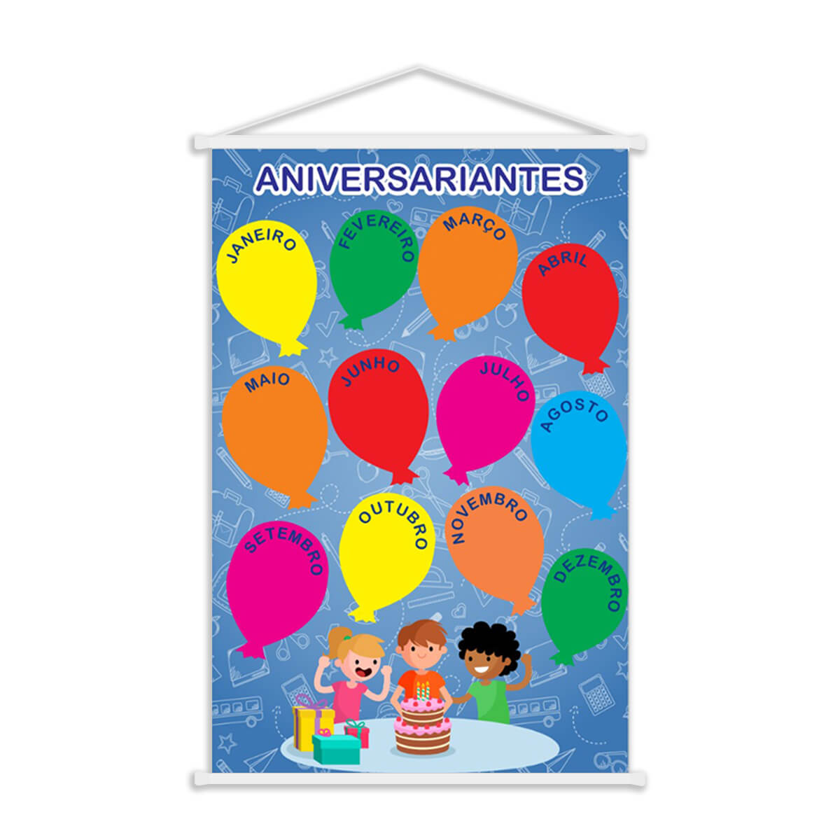 Banner para Sala de Aula Aniversariante do Mês V2